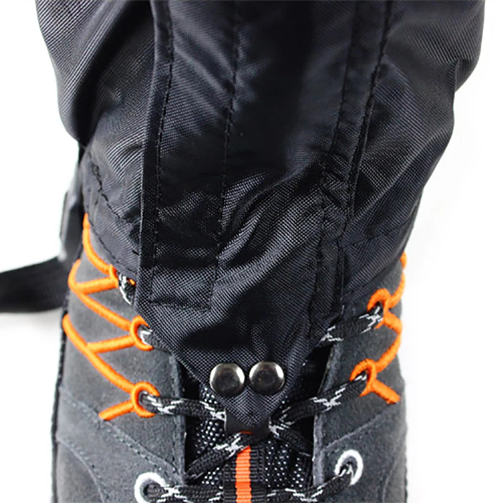 1 Pair Waterproof Leg Gaiters – Breathable Hiking & Skiing Shoes Cover for Outdoor Protection