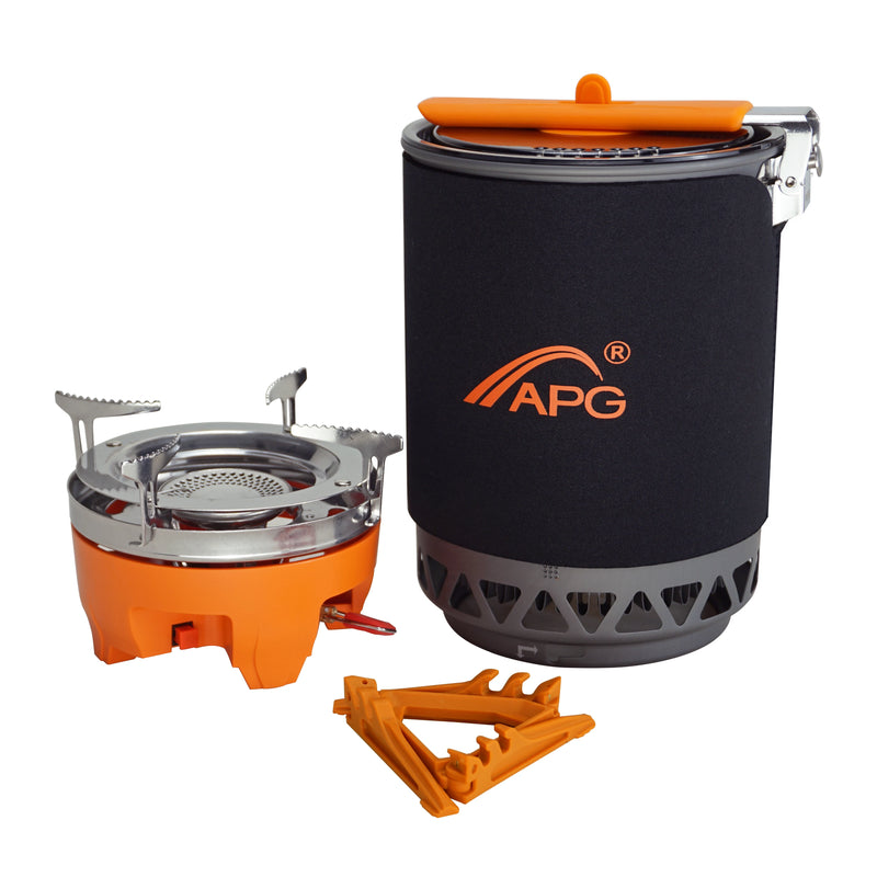 APG 1600ml Portable Camping Gas Stove Cooking System Butane Propane Burners