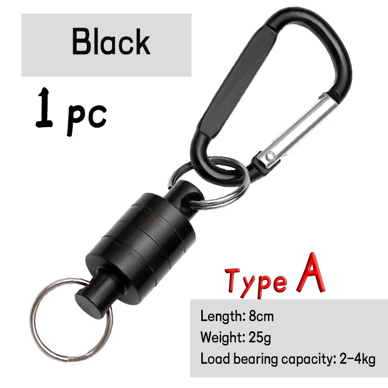 JIGEECARP Magnetic Quick Release Clip Carabiner Fishing Lanyard Keychain Hook