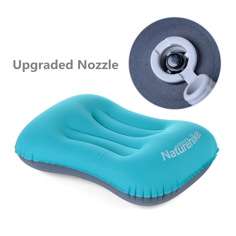 Naturehike Built-in Pump Inflatable Camping Pillow – Ultralight Travel Neck Cushion | NATUREHIKE