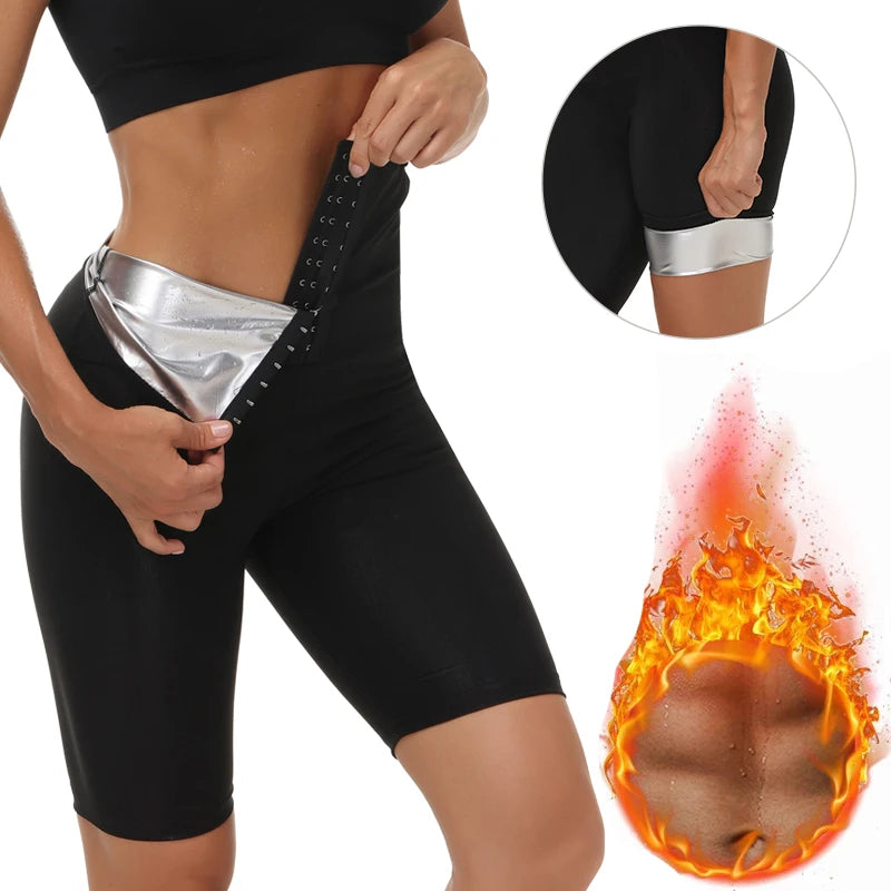 Sauna Sweat Pants for Women High Waist Thermo Slimming Shorts