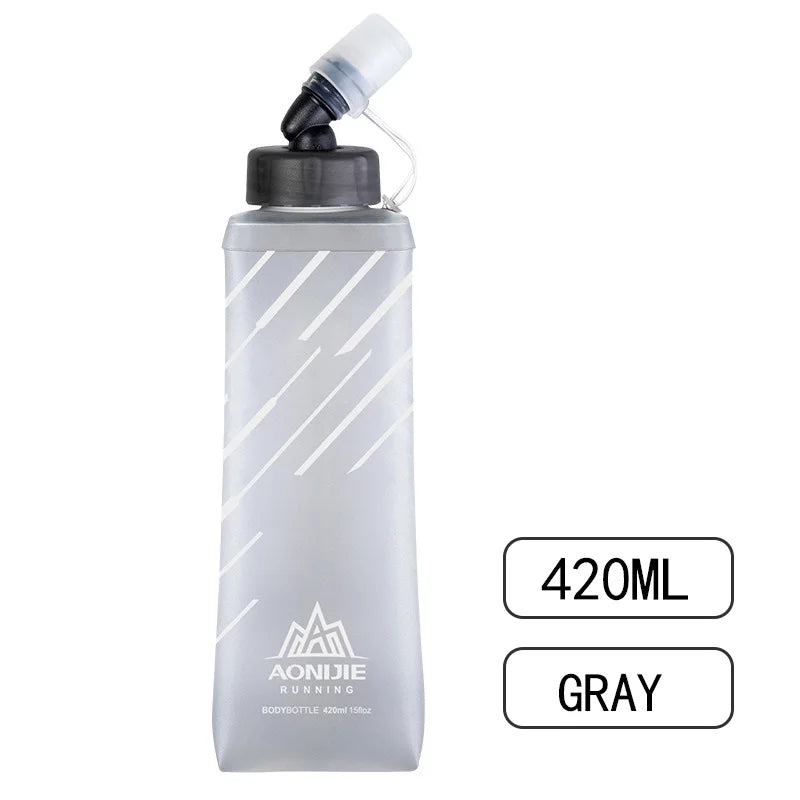 AONIJIE SD21 Soft Flask Collapsible 250ml 420ml TPU Water Bottle for Running, Cycling & Hiking