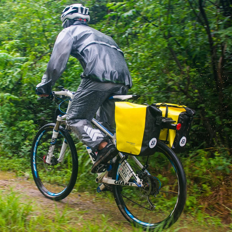 ROCKBROS Bicycle Bag Waterproof 10-18L Portable Bike Bag Pannier Rear Rack Tail Seat Trunk