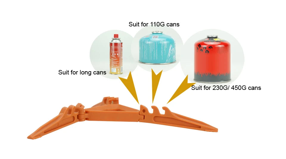 APG Outdoor Camping Gas Tank Bracket Stabilizer Bottle Shelf Stand Tripod Folding Canister Stand