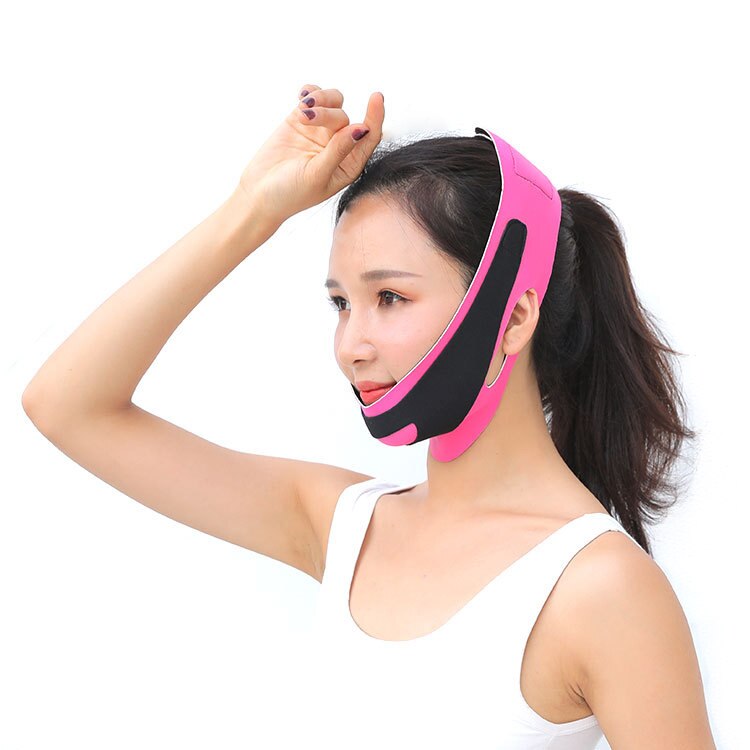 Elastic Face Slimming Bandage V Line Face Shaper Women Chin Cheek Lift Up Belt Facial Massage Strap