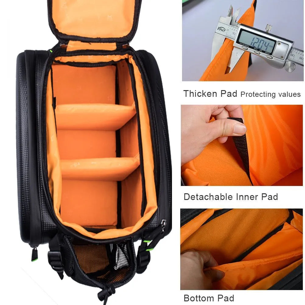 ROCKBROS Bicycle Carrier Bag MTB Bike Rack Bag Trunk Pannier Cycling Multifunctional Large Capacity
