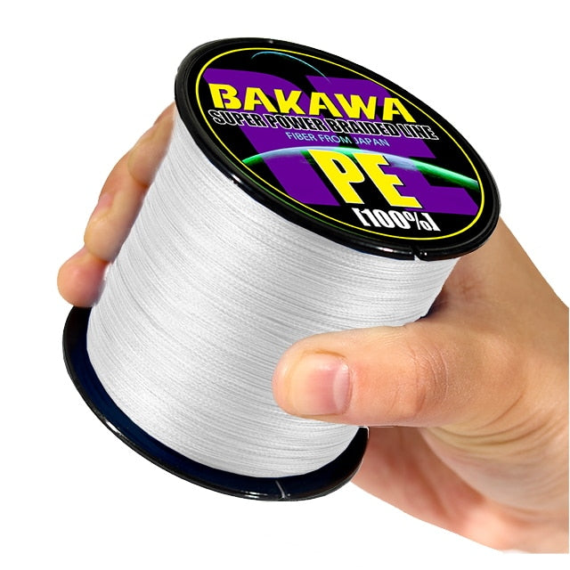 BAKAWA 4 Braided Fishing Line Length:300m/330yds Diameter:0.2mm-0.42mm,size:10-85lb Japan PE