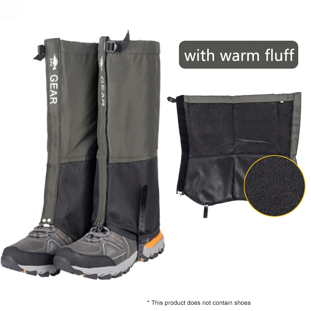 Waterproof Hiking Leg Gaiters – Durable Outdoor Leg Warmers for Winter Travel, Camping & Climbing