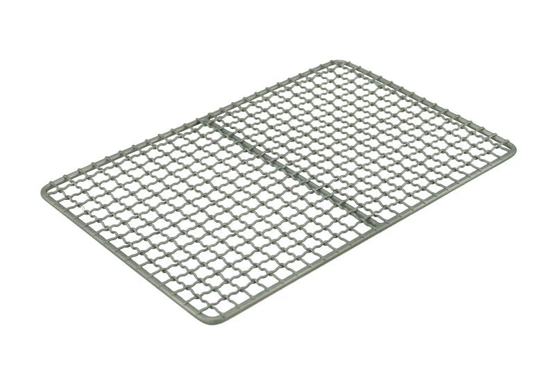 APG Titanium Grill Mesh Mini BBQ Food Carbon Furnace Charcoal Barbecue Campfire Grill Net Plate