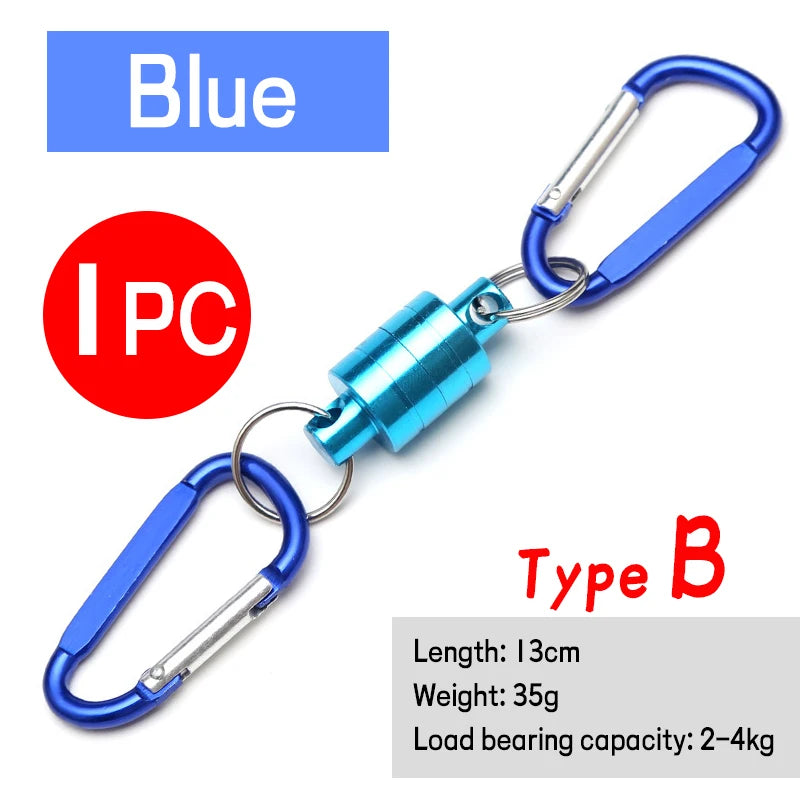 JIGEECARP Magnetic Quick Release Clip Carabiner Fishing Lanyard Keychain Hook