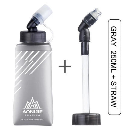 AONIJIE SD21 Soft Flask Collapsible 250ml 420ml TPU Water Bottle for Running, Cycling & Hiking