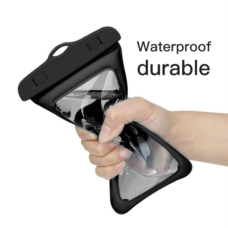 Universal Waterproof Phone Case Swimming Bag Floating Cellphone Cover for iPhone 11-15 Pro Max