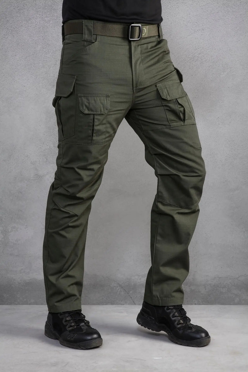 Outdoor Men Tactical Pants Stretch Fabric Urban Secret Service Trousers Multi-Pocket Overalls Spring
