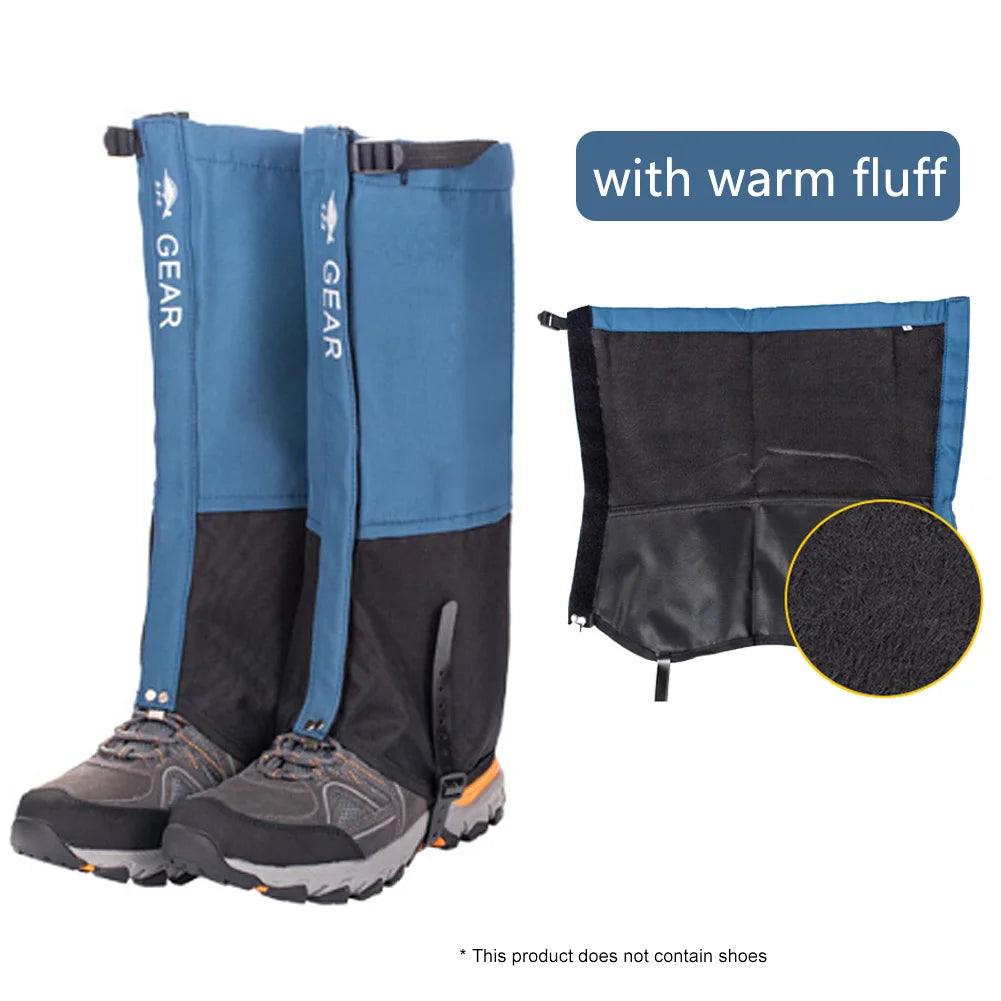 Waterproof Hiking Leg Gaiters – Durable Outdoor Leg Warmers for Winter Travel, Camping & Climbing