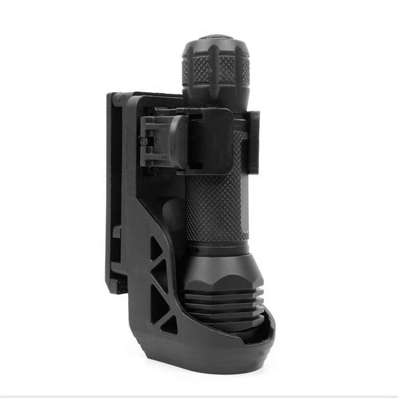 Tactical Flashlight Holster with Lever Side Lock System Set General Torch Set 360° Rotating