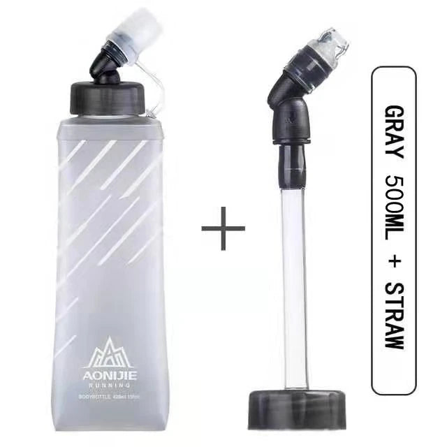 AONIJIE SD21 Soft Flask Collapsible 250ml 420ml TPU Water Bottle for Running, Cycling & Hiking