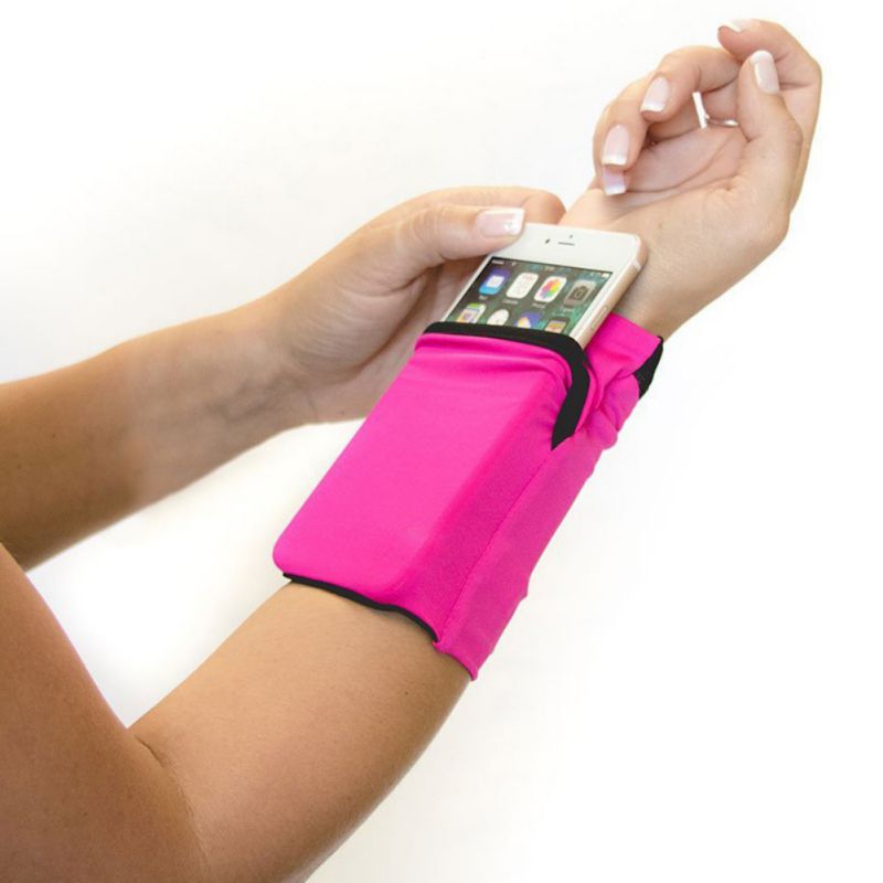 New Arm Bag Ultra-thin Anti-slip Wristband Wrist Armband Phone Pouch Holder Sports Bags For