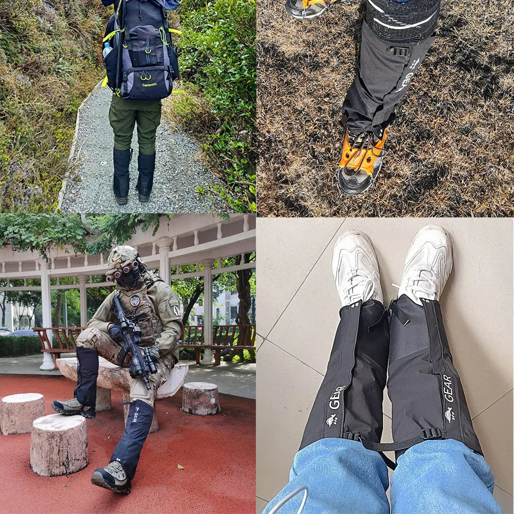Waterproof Hiking Leg Gaiters – Durable Outdoor Leg Warmers for Winter Travel, Camping & Climbing