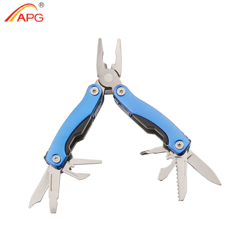 APG Pocket Folding Plier Portable Outdoor Hand Tools Wire Screwdriver Knife Survival  Multifunction