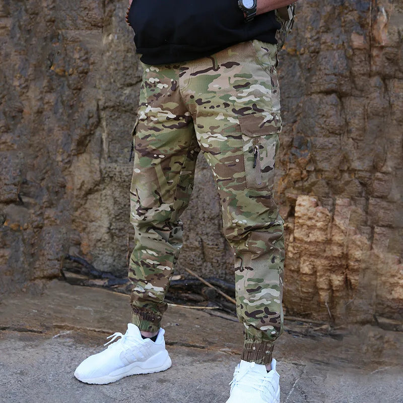 Men Streetwear Casual Camouflage Jogger Pants Tactical Military Trousers Men Cargo Pants