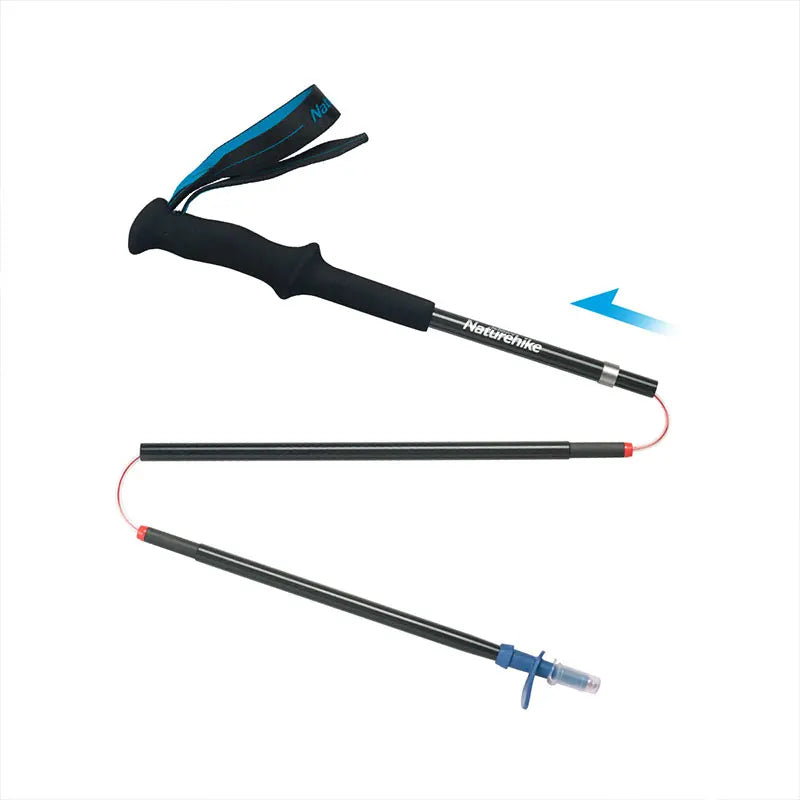 Naturehike ST08 Ultralight Foldable Carbon Trekking Poles – 4-Section Hiking Sticks