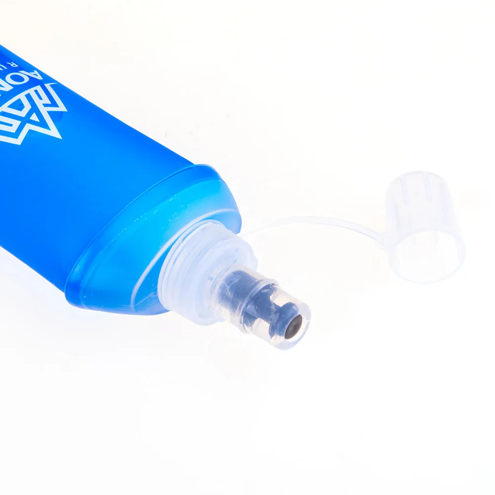 AONIJIE SD19 450ml Soft Flask BPA Free TPU Folding Water Bottle for Running or Marathon Vest