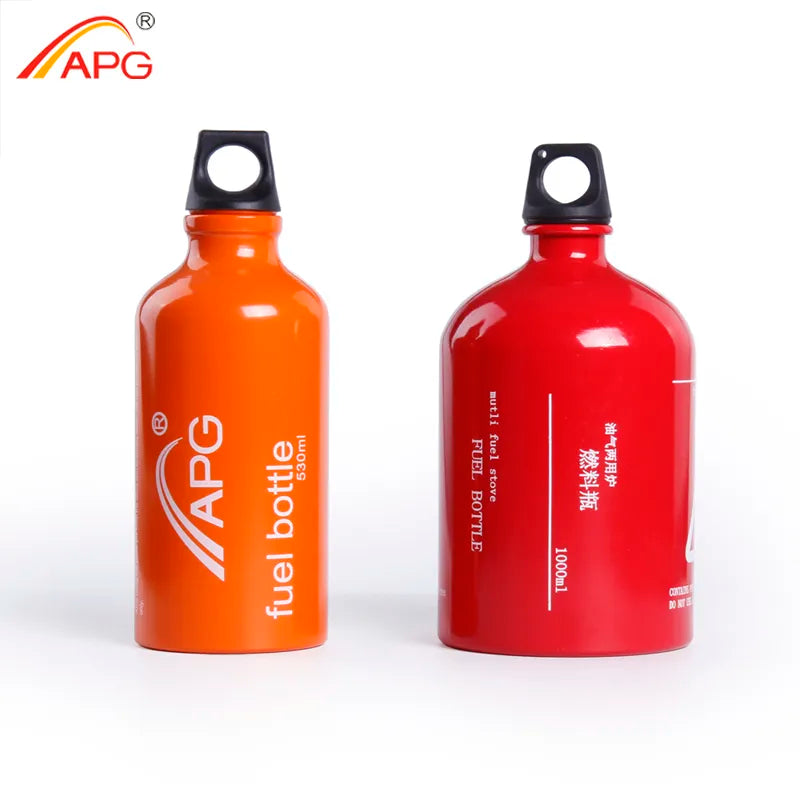 APG Portable 530ML/1000ML Gasoline Fuel Bottle Liquid Gas Tank For Camping Multi Fuel Oil Stove