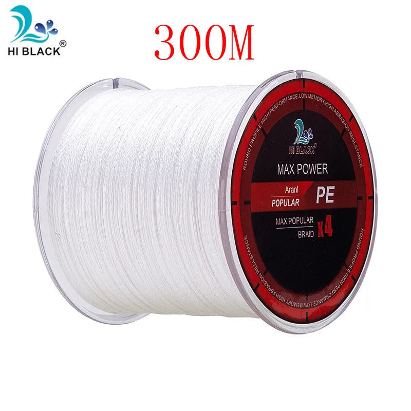 300M 500M 1000M 4 Strands 8-80LB Braided Fishing Line PE Multilament Braid Lines Wire