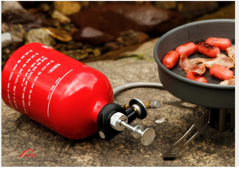 APG Portable 530ML/1000ML Gasoline Fuel Bottle Liquid Gas Tank For Camping Multi Fuel Oil Stove