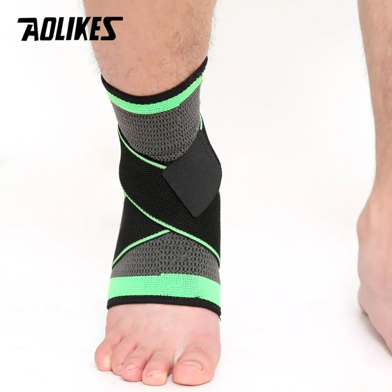 1 PC Sports Ankle Brace Compression Strap Sleeves Support 3D Weave Elastic Bandage Foot Protective