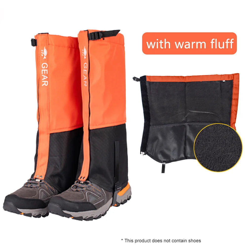 Waterproof Hiking Leg Gaiters – Durable Outdoor Leg Warmers for Winter Travel, Camping & Climbing
