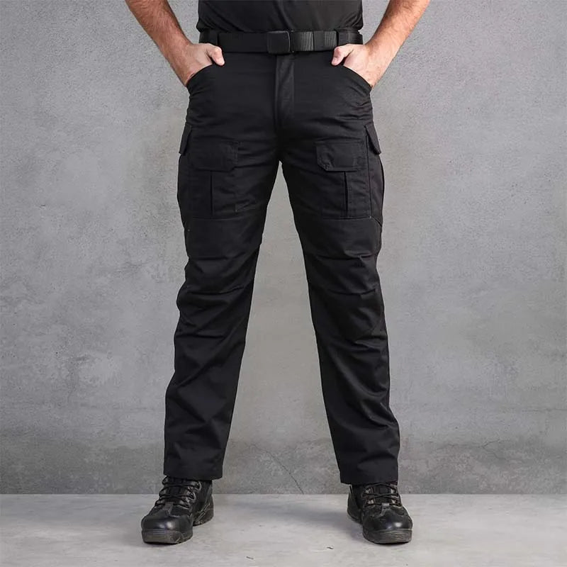 Tactical Pants Waterproof Cargo Pants Men Breathable SWAT Army Solid Color Combat Trousers
