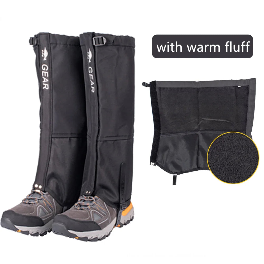 Waterproof Hiking Leg Gaiters – Durable Outdoor Leg Warmers for Winter Travel, Camping & Climbing
