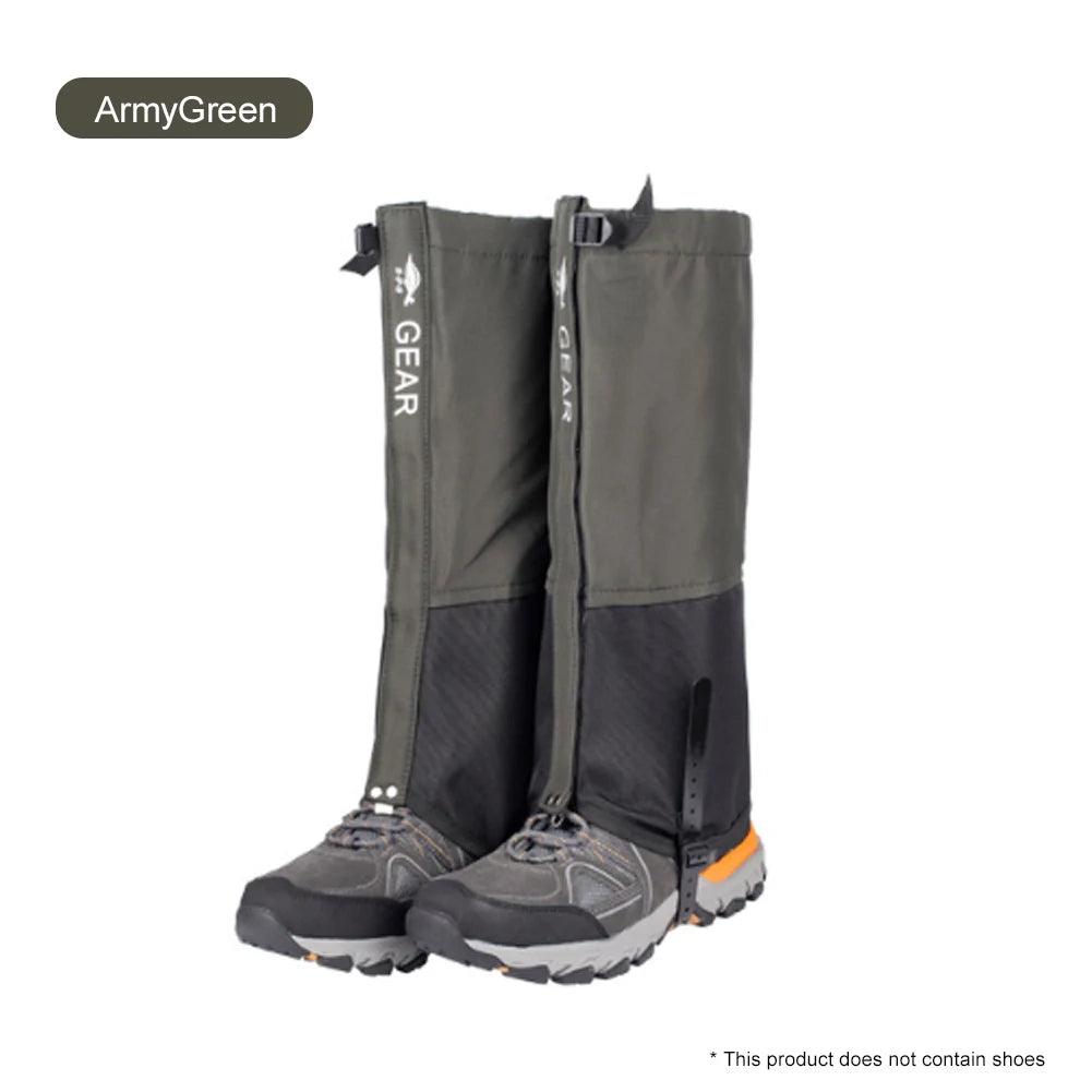 Waterproof Hiking Leg Gaiters – Durable Outdoor Leg Warmers for Winter Travel, Camping & Climbing