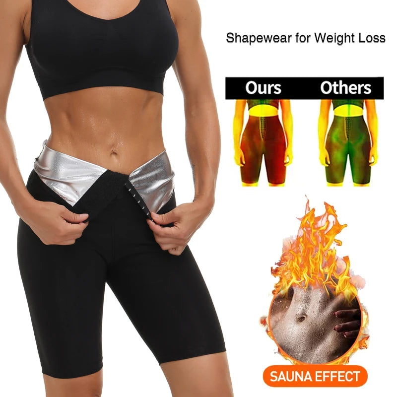 Sauna Sweat Pants for Women High Waist Thermo Slimming Shorts