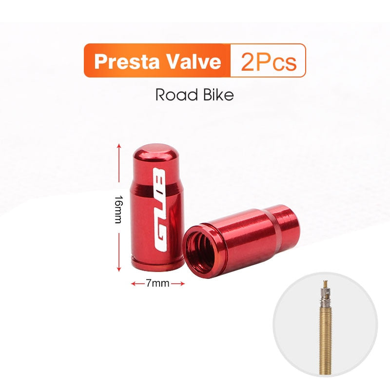 2pcs Aluminum Bicycle Tire Valve Cap Ultralight Mountain Road Bike Tyre Cap Schrader/Presta Tire