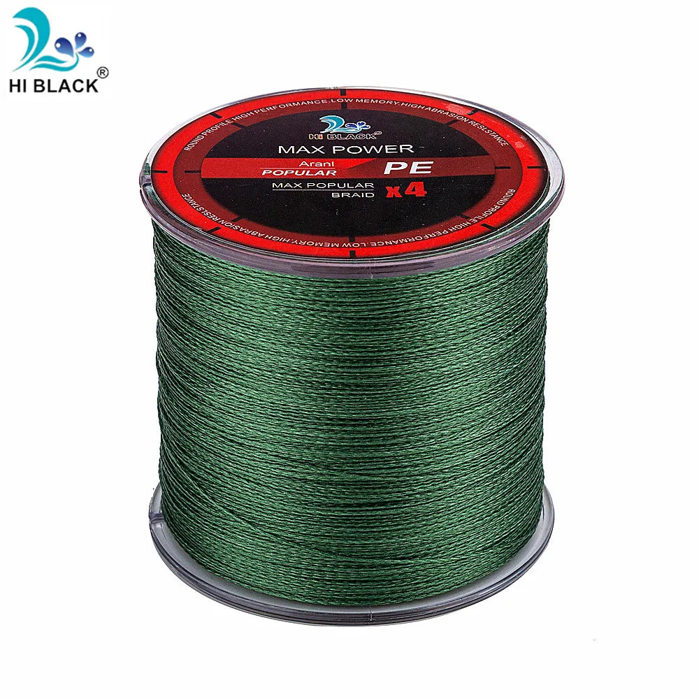 300M 500M 1000M 4 Strands 8-80LB Braided Fishing Line PE Multilament Braid Lines Wire
