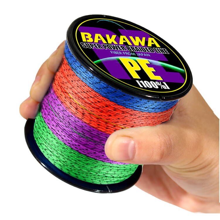 BAKAWA 4 Braided Fishing Line Length:300m/330yds Diameter:0.2mm-0.42mm,size:10-85lb Japan PE