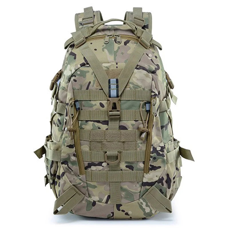40L Tactical Hiking Backpack for Camping, Climbing & Outdoor Adventures – Reflective Molle Design