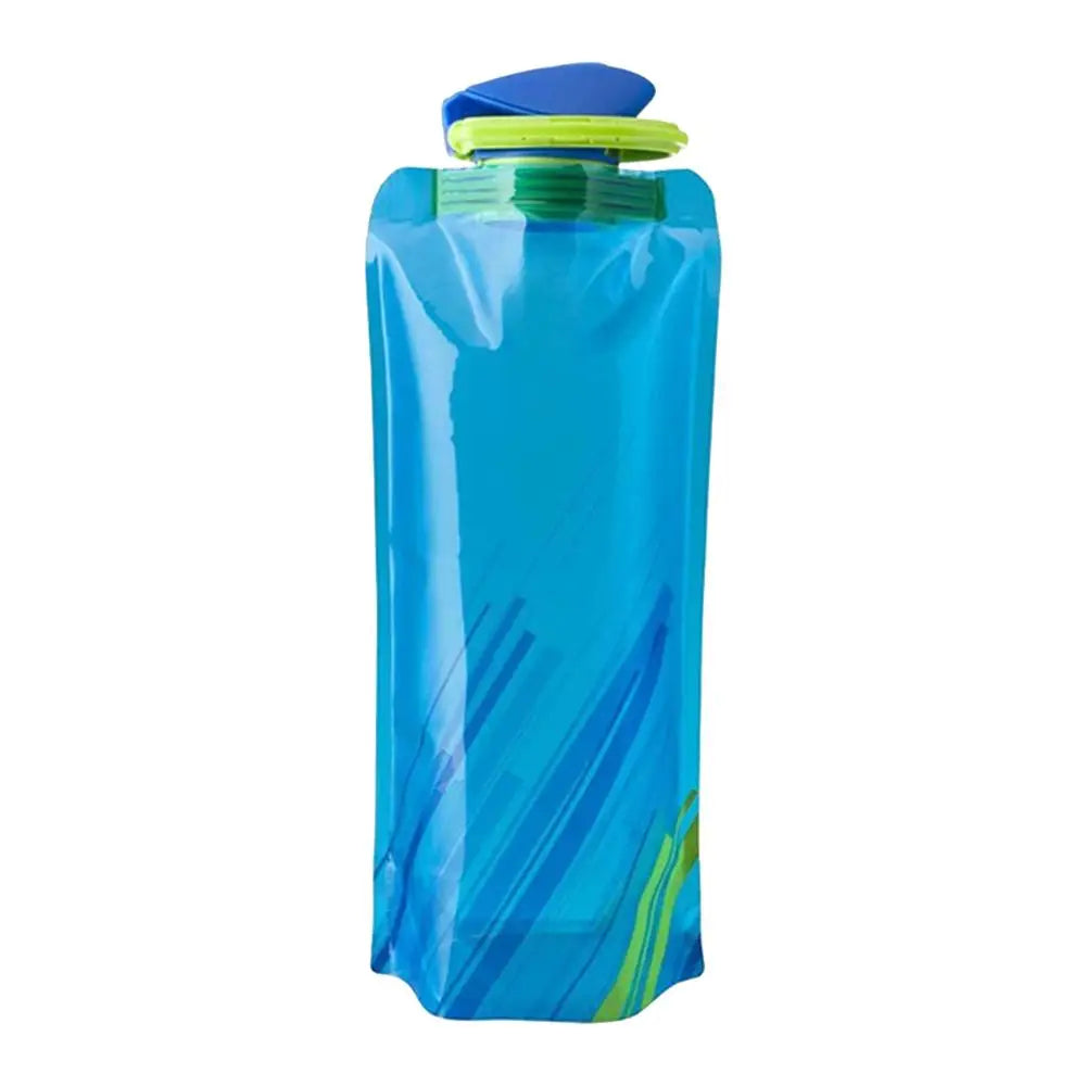 Foldable Water Bottle 700ml Soft Flask for Hiking, Camping, Running & Cycling