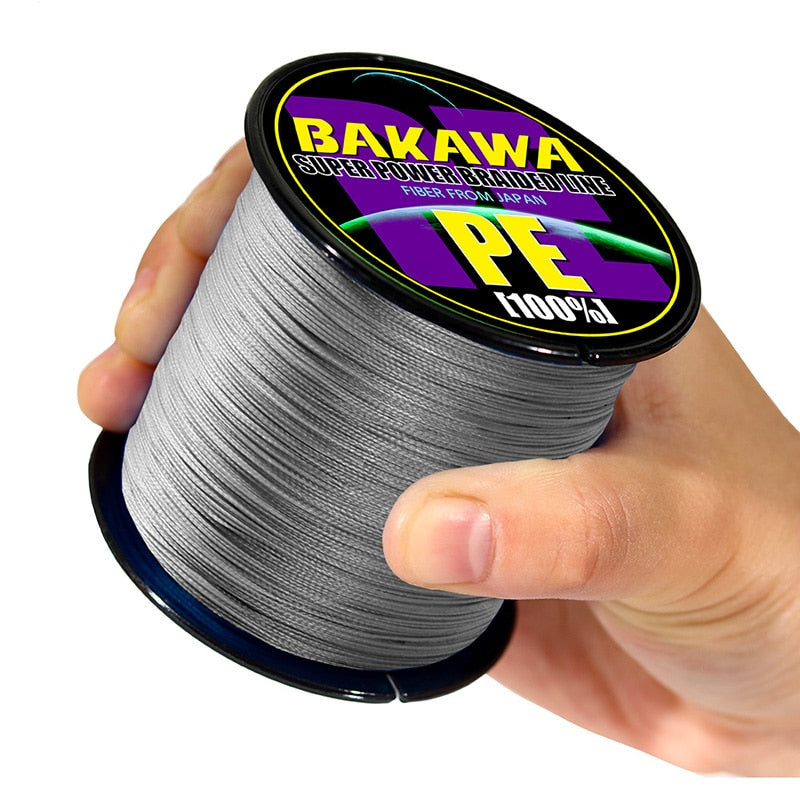 BAKAWA 4 Braided Fishing Line Length:300m/330yds Diameter:0.2mm-0.42mm,size:10-85lb Japan PE