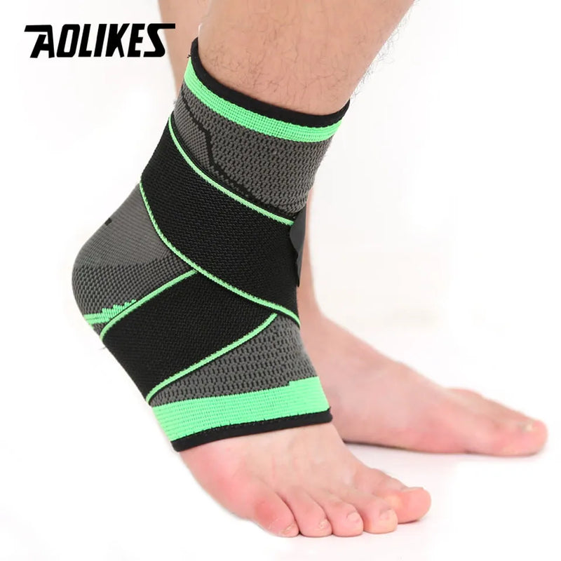 1 PC Sports Ankle Brace Compression Strap Sleeves Support 3D Weave Elastic Bandage Foot Protective