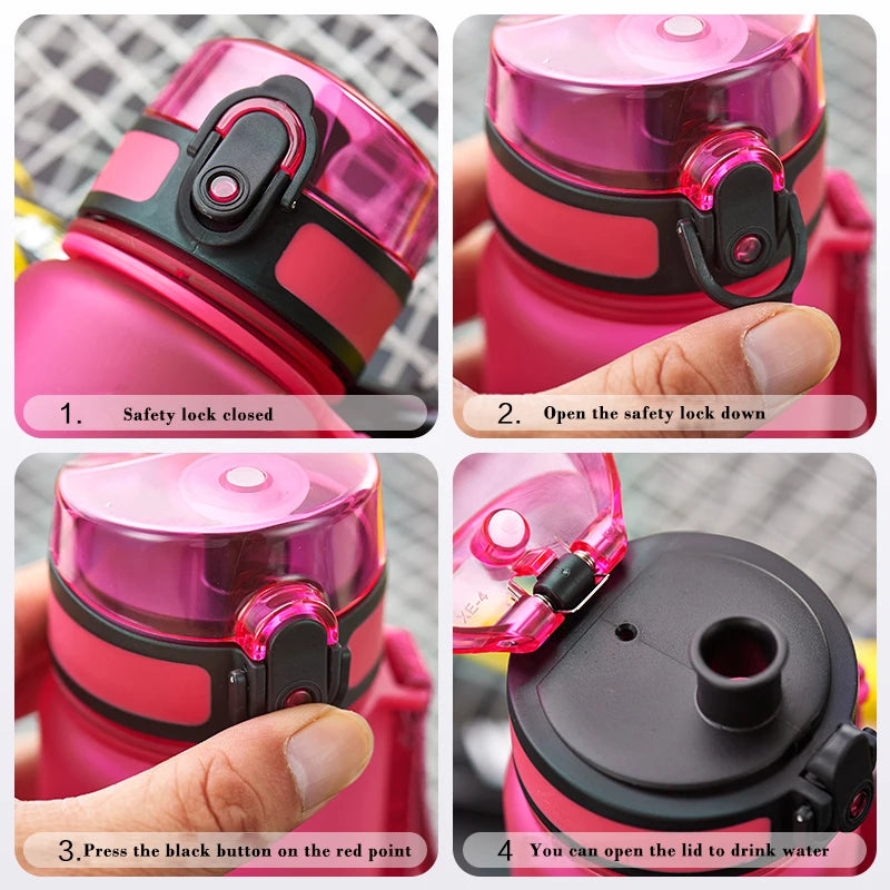 UZSPACE 500/1000ML Sports Water Bottle Shaker Portable Leakproof Tritan Plastic Drinkware BPA Free