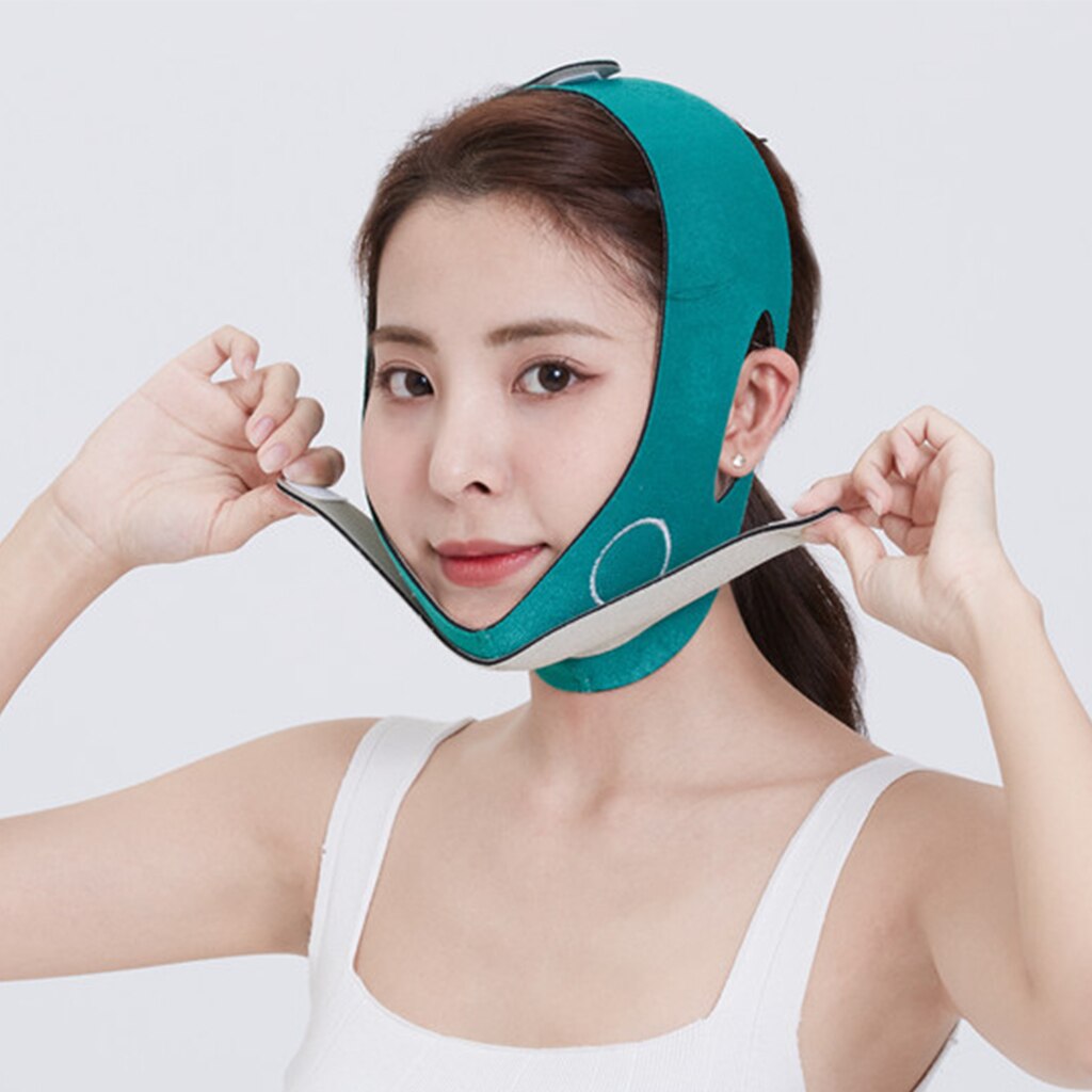 Elastic Face Slimming Bandage V Line Face Shaper Women Chin Cheek Lift Up Belt Facial Massage Strap