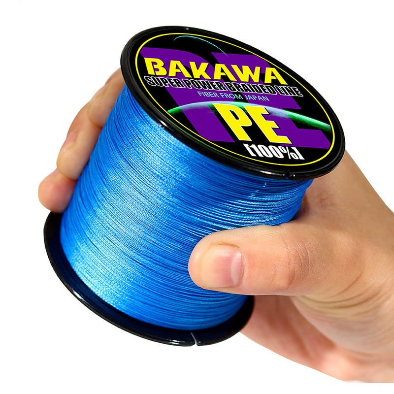 BAKAWA 4 Braided Fishing Line Length:300m/330yds Diameter:0.2mm-0.42mm,size:10-85lb Japan PE