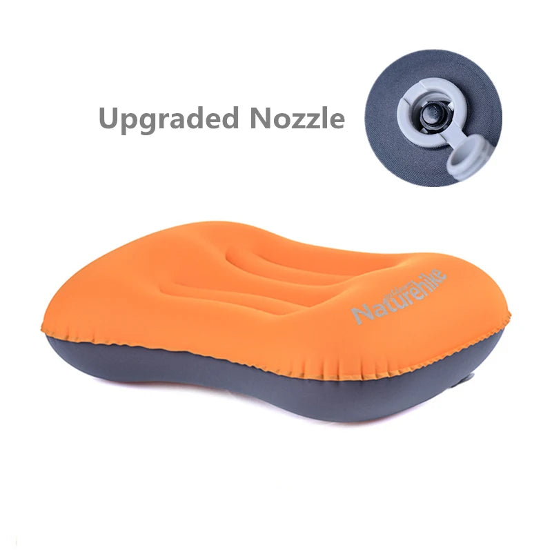 Naturehike Built-in Pump Inflatable Camping Pillow – Ultralight Travel Neck Cushion | NATUREHIKE