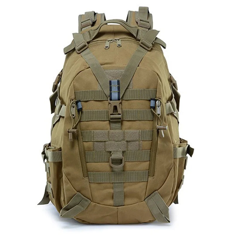 40L Tactical Hiking Backpack for Camping, Climbing & Outdoor Adventures – Reflective Molle Design