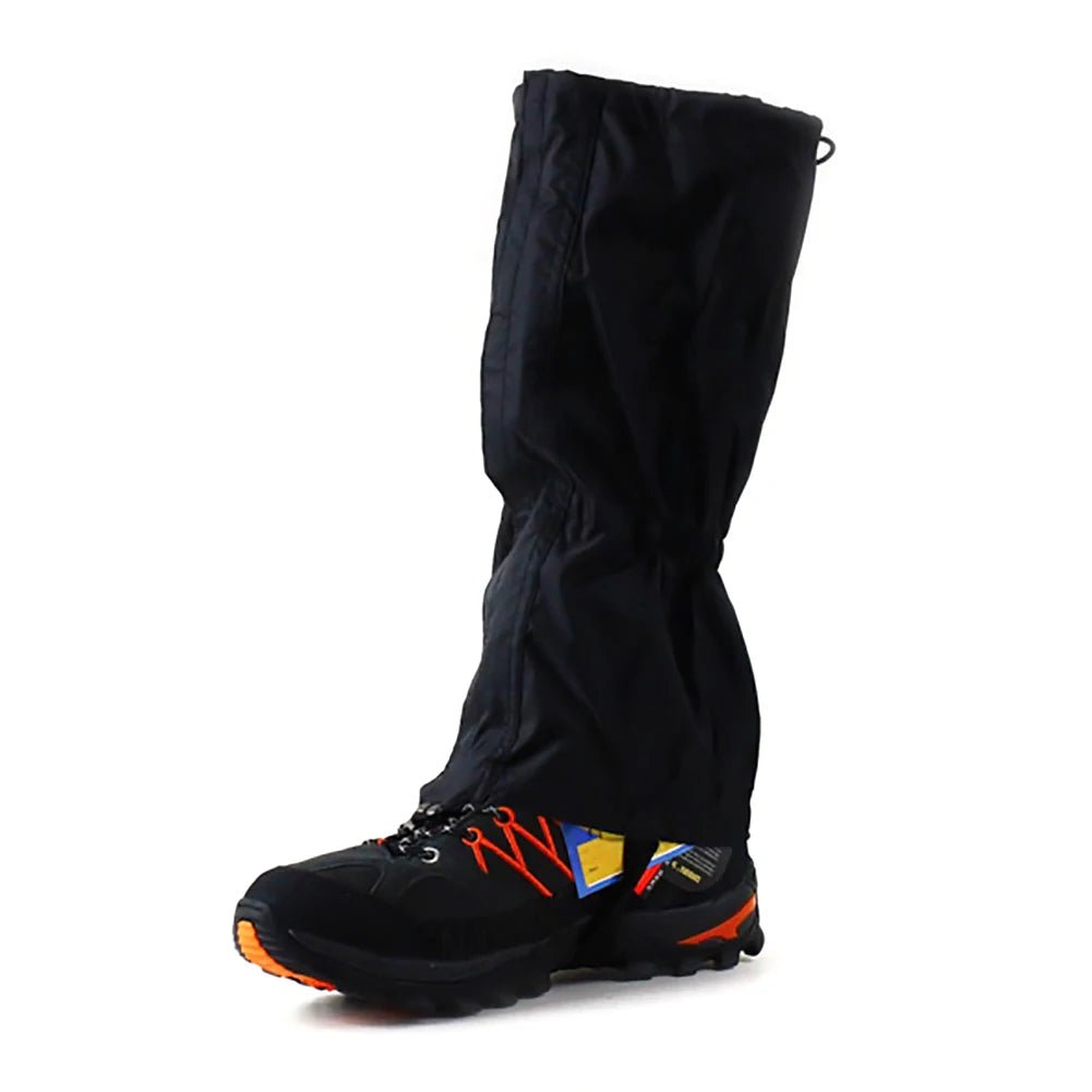 1 Pair Waterproof Leg Gaiters – Breathable Hiking & Skiing Shoes Cover for Outdoor Protection