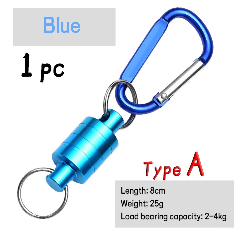 JIGEECARP Magnetic Quick Release Clip Carabiner Fishing Lanyard Keychain Hook