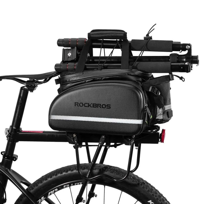 ROCKBROS Bicycle Carrier Bag MTB Bike Rack Bag Trunk Pannier Cycling Multifunctional Large Capacity